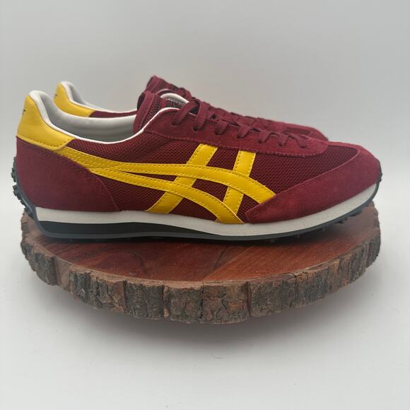 Onitsuka Tiger Mens EDR 78 Red Suede Yellow 1183B395 EUC Size 42 EU 8.5 US - Picture 3 of 9